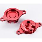 Tapa filtro de aceite rojo Honda V PARTS - motoscamaralweb.com