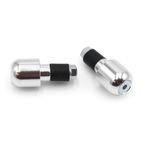 Juego contrapesos manillar V PARTS aluminio Ø13.5mm plata - motoscamaralweb.com