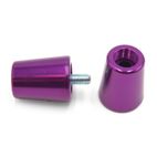 Juego contrapesos manillar V PARTS aluminio Kawasaki lila - motoscamaralweb.com