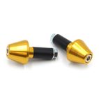 Juego contrapesos manillar V PARTS cónicos aluminio 13.5mm oro - motoscamaralweb.com