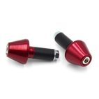 Juego contrapesos manillar V PARTS cónicos aluminio 13.5mm rojo - motoscamaralweb.com
