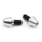 Juego contrapesos manillar V PARTS cónicos aluminio 13.5mm plata - motoscamaralweb.com