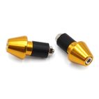 Juego contrapesos manillar V PARTS cónicos aluminio 17.5mm oro - motoscamaralweb.com