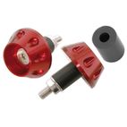 Juego contrapesos manillar V PARTS aluminio universal rojo - motoscamaralweb.com