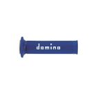 Puños racing DOMINO 126mm azul/blanco A01041C4648 - motoscamaralweb.com