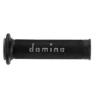 Puños racing DOMINO 126mm negro/gris A01041C5240- motoscamaralweb.com