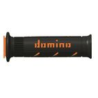Puños racing DOMINO super soft 126mm negro/naranja A25041C4540- motosc