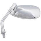 Retrovisor ambos lados universal V PARTS Custom ovalado cromado - motoscamaralweb.com