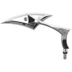 Retrovisor derecho universal V PARTS 153x50 cromado - motoscamaralweb.com