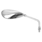 Retrovisor derecho universal V PARTS Ovoide cromado M10 - motoscamaralweb.com