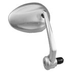 Retrovisor ambos lados universal V PARTS al puño ovalado plata - motoscamaralweb.com