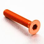 Tornillo de Aluminio Pro-bolt avellanado M6 x (1.00mm) x 35mm naranja LCS635O - motoscamaralweb.com