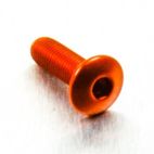 Tornillo de Aluminio Pro-bolt cabeza redondeada M4 x (0.5mm) x 12mm Fine naranja LFB412FO - motoscamaralweb.com