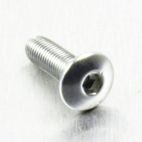 Tornillo de Aluminio Pro-bolt cabeza redondeada M4 x (0.5mm) x 12mm Fine plata LFB412FS - motoscamaralweb.com