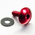 Tornillo de Aluminio XL Pro-bolt cabeza redondeada M5 x(0.8mm) x 16mm rojo LFB516XLR - motoscamaralweb.com