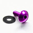 Tornillo de Aluminio Pro-bolt cabeza redondeada M6 x (1.00mm) x 20mm violeta LFB620P - motoscamaralweb.com