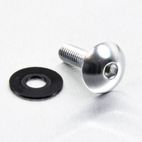 Tornillo de Aluminio Pro-bolt cabeza redondeada M6 x (1.00mm) x 20mm plata LFB620S - motoscamaralweb.com