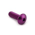 Tornillo Aluminio Pro-Bolt cabeza alomada M8 x (1.25mm) x 25mm LFB825P Violeta - motoscamaralweb.com