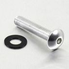 Tornillo de Aluminio Pro-bolt cabeza redondeada M8 x (1.25mm) x 40mm plata LFB840S - motoscamaralweb.com