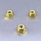 Tuerca de Aluminio Pro-Bolt autoblocante M5 oro LNYN5G - motoscamaralweb.com