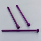 Tornillo de Aluminio Pro-bolt cabeza cilíndrica M6 x (1.00mm) x 100mm negro LPB6100BK - motoscamaralweb.com