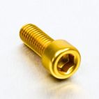 Tornillo de Aluminio Pro-bolt cabeza cilíndrica M6 x (1.00mm) x 16mm oro LPB616G - motoscamaralweb.com