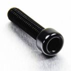 Tornillo de Aluminio Pro-bolt cabeza cilíndrica M6 x (1.00mm) x 25mm negro LPB625BK - motoscamaralweb.com