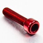 Tornillo de Aluminio Pro-bolt cabeza cilíndrica M6 x (1.00mm) x 25mm rojo LPB625R - motoscamaralweb.com