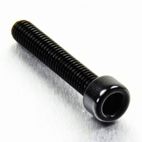 Tornillo de Aluminio Pro-bolt cabeza cilíndrica M6 x (1.00mm) x 35mm negro LPB635BK - motoscamaralweb.com