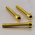 Tornillo de Aluminio Pro-bolt cabeza cilíndrica M6 x (1.00mm) x 45mm oro LPB645G - motoscamaralweb.com