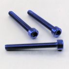 Tornillo de Aluminio Pro-bolt cabeza cilíndrica M6 x (1.00mm) x 50mm azul LPB650B - motoscamaralweb.com