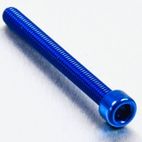 Tornillo de Aluminio Pro-bolt cabeza cilíndrica M6 x (1.00mm) x 60mm azul LPB660B - motoscamaralweb.com