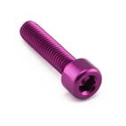 Tornillo Aluminio Pro-bolt cabeza cilíndrica M8 x (1.25mm) x 35mm LPB835P Violeta - motoscamaralweb.com