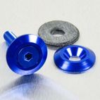 Arandela de Aluminio avellanada M5 (19mm ØExt.) azul LWAC5B - motoscamaralweb.com