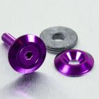 Arandela de Aluminio avellanada M6 violeta LWAC6-22P - motoscamaralweb.com