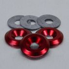 Arandela de Aluminio avellanada M6 rojo LWAC6-22R - motoscamaralweb.com