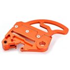 Protector de disco trasero ART con soporte de pinza naranja - motoscamaralweb.com