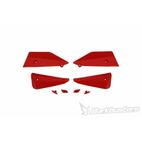 Kit de deflectores y conectores Barkbusters SABRE Color rojo - motoscamaralweb.com