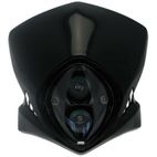 Faro con careta Bihr Viper negro - motoscamaralweb.com