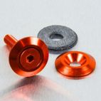 Arandela de Aluminio avellanada M5 (19mm ØExt.) naranja LWAC5O - motoscamaralweb.com