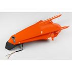 Guardabarros trasero con portamatrículas LED UFO KTM naranja KT04070-127 - motoscamaralweb.com