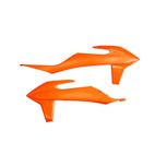 Plásticos laterales de radiador UFO naranja neon KTM SX/SX-F - motoscamaralweb.com