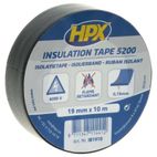 Cinta adhesiva aislante HPX 5200 (19mm x 10m - Negro mate - motoscamaralweb.com