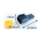 Conector macho hermético TOURMAX tipo 090 (FRW) - motoscamaralweb.com