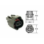 Terminal de cable hembra serie 090 SMTO BIHR tipo original 2 via negro - 5 uds - motoscamaralweb.com