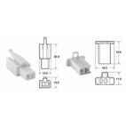 Juego de conectores 2 vias 110 ML BIHR tipo original Ø0.5mm²/0.85mm² - 5 Juegos completo - motoscamaralweb.com