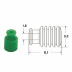 Junta silicona vacio 090 FRKW BIHR Ø1.6mm verde - motoscamaralweb.com