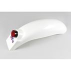 Guardabarros trasero universal UFO enduro con luz Ktm (75-76) blanco ME08036-W - motoscamaralweb.com
