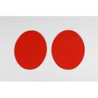 Portanúmeros universal UFO 2 uds- (desde 1970) rojo ME08048-B - motoscamaralweb.com