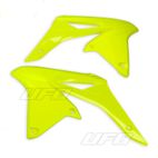 Plásticos laterales de radiador UFO Suzuki amarillo fluor - motoscamaralweb.com